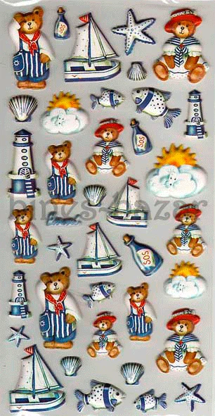 Selbstklebende Soft Sticker HobbyFun Maretim 3D-Effekt - Bild 1 von 1