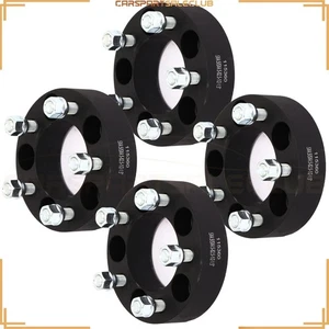 4 Pcs 1.5" 5x4.5 5x114.3 Black Wheel Spacers For Jeep Cherokee 1984-2001 - Picture 1 of 10