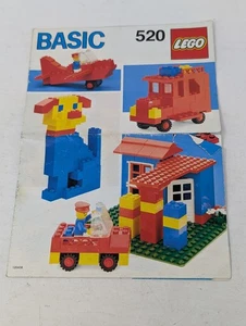 1985 LEGO Basic Manual Only - 520 - Missing Pages - Picture 1 of 6