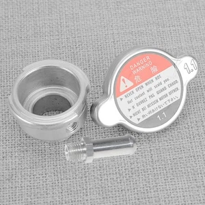 Aluminum Weld On Radiator Filler Neck 32mm 1.25" ID w/ 1.1 Bar Radiator Cap New - Picture 1 of 4