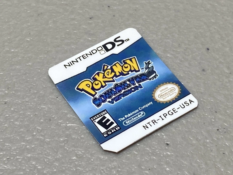 Pokemon Soul 银色版(任天堂 DS)替换标签 — 第 1/1 张图片
