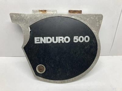 Yamaha XT500 1978 cubierta lateral derecha OEM plata panel lateral original usado buen XT Foto 1 de 4