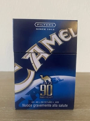 Scatola Latta Camel Filters 90 Anniversario 2003 Tin Box Porta Sigarette Rara - Immagine 1 di 4
