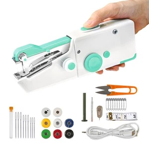 Portable Electric Handheld Sewing Machine USB Rechargeable or Batteries On Sale - Picture 1 of 6