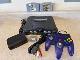 Nintendo 64 N64 Console Bundle w/ Controller, Accessories & 2 Games, Mario Kart