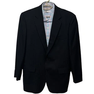Brooks Brothers Madison Blazer Sports Coat Mens 42L 100% Wool navy Country Club - Afbeelding 1 van 9