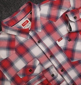 Wrangler Shirt Mens XL Cowboy Wash Western L/S Pearl Snap NWT New Tags - Picture 1 of 7
