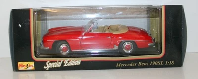 MAISTO 1/18 31824 SPECIAL EDITION MERCEDES-BENZ 190SL RED - Image 1 of 4