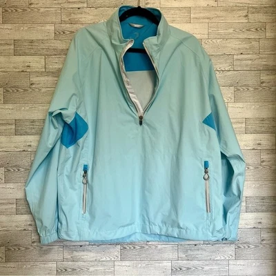 Chaqueta Zero Restriction para Mujer XL Azul 1/4 Bolsillos con Cremallera Golf Ropa Activa Pullover Foto 1 de 4