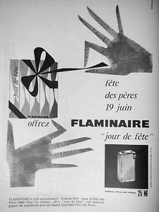 PUBLICITÉ POUR LA FÊTE DES PÈRES BRIQUET FLAMINAIRE AU BUTAGAZ CRÉATION QUERCIA  - Picture 1 of 1