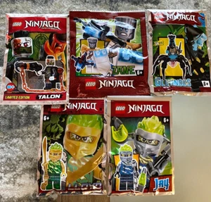 Lego Ninjago Minifigure Foil Lot - Talon, Jay, Lloyd + More! - New Sealed! - Picture 1 of 2