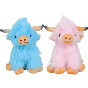Highland Cow Plushie Cartoon Stuffed Doll Soft Stuffed Toy for Kids 11 charming - Picture 1 of 5