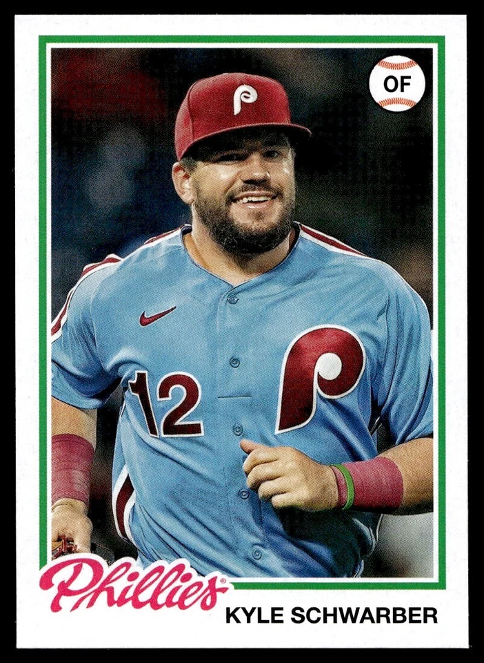 2022 Topps Archives Kyle Schwarber Philadelphia Phillies #141 - Image 1 of 2