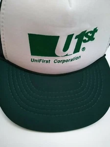 Vintage Unifirst Trucker  Mesh Snapback Cap Adjustable Green White - Picture 1 of 4
