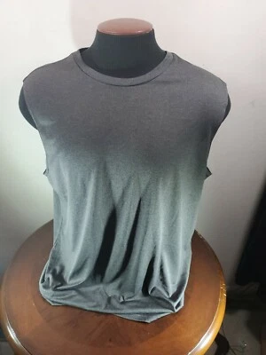 Champion Muscle Shirt Mens Xl Gray Polyester Lightweight Wicking Athletic Haiti - Image 1 of 4