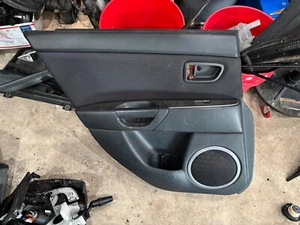 2004-2009 Mazda 3 Left Rear Door Panel Black Charcoal Door Card - Picture 1 of 5