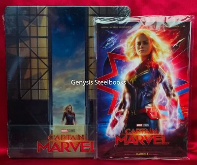 Captain Marvel (3D/2D Blu-ray) Steelbook - Region Free + Marvel Art Cards - Image 1 of 4
