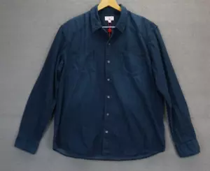 NWT True Religon Denim Shirt Button Up Long Sleeve Men's Blue Size 3XL - Picture 1 of 7