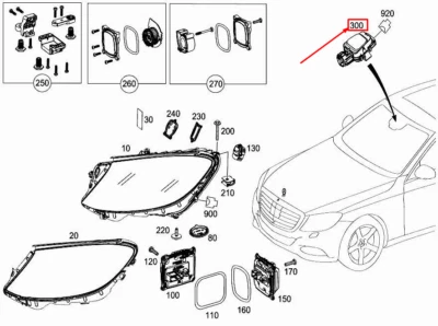 NUEVO SENSOR LLUVIA Y LUZ MERCEDES-BENZ S W222 A2229001410 Foto 1 de 4
