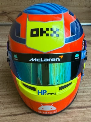 OSCAR PIASTRI 2023 BELL MINI HELMET 1:2 SCALE MCLAREN FORMULA 1 BRAND NEW - Image 1 of 4
