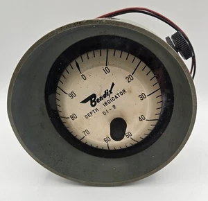 Indicatore di profondità vintage Bendix modello D1-9 elettronica marina NON TESTATO - Foto 1 di 11