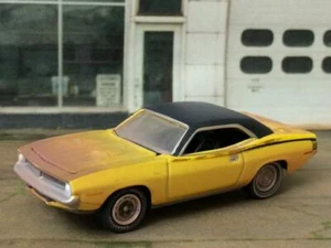 1970–1971 Plymouth 340 V-8 Cuda Unrestored Dirty 1/64 Scale Limited Edition K16 - Picture 1 of 4