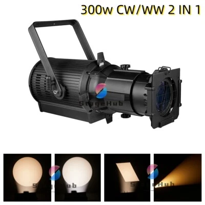 26 degree 300w LED Ellipsoidal Projector Strobe White Warm Profile Stage Light - Image 1 of 4