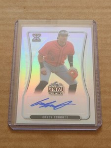 Casey Schmitt 2020 Leaf Metal Draft Auto Rainbow Silver #BA-CS1 Giants