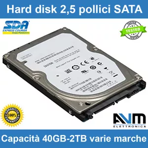 Hard disk 2,5" SATA 2TB 1TB 500GB 250GB 160GB WD Seagate HDD PlayStation Xbox - Foto 1 di 2