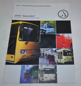 LAZ Mini Gama Modelo Planta de Autobuses Lviv Folleto Ruso - Imagen 1 de 4