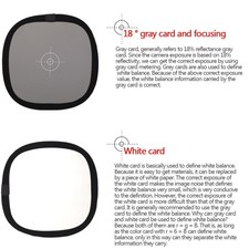 Grey Balance Card 18% Photography Gray Board Focusing Board Balance 12" Z3 P7H8