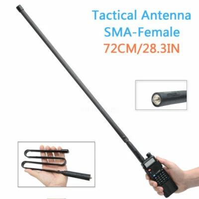 CS Tactical SMA-Female Dual Band Foldable Antenna Baofeng UV-82 UV-5R GT-3 Radio - Image 1 of 4