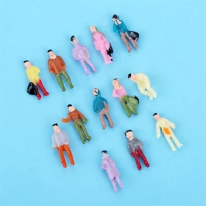 100Pcs Train Railway Landscape Diorama 1:300 Model Multicolor People 0.28" Decor - Picture 1 of 12