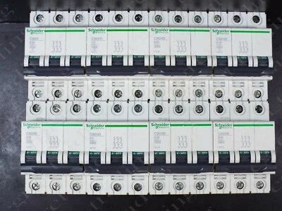 SCHNEIDER ELECTRIC Schneider Merlin Gerin Multi9 C60H Type B C D Triple Pole 3 P MCB Breaker NEW