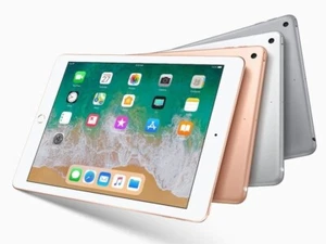 Apple iPad 6ta generación 2018 128 GB - gris espacial dorado plateado - celular + WiFi | bueno - Imagen 1 de 5