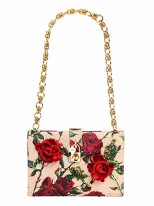 Dolce & Gabbana Floral Carmen Embellished Brocade Bag White-New & Authentic - Picture 1 of 12