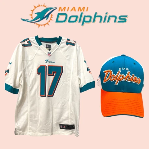 Nike Dolphins Ryan Tannehill #17 Jersey & Reebok Hat Cover