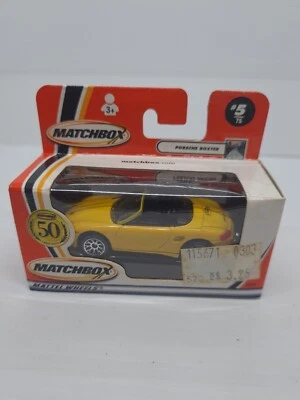 Matchbox MB #5 Porsche Boxter, Yellow, 50th Anniversary NEW IN BOX 95807 2001  - Image 1 of 4