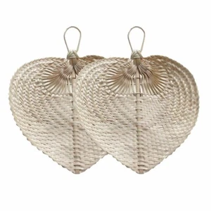 All'Ingrosso Palma Foglia Mano Ventole Naturale Rafia Buri Handmade - Imagen 1 de 13