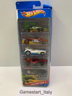 HOT WHEELS CREATURE CARS 5 W4248 SET PACK - NEW SEALED NUOVO SIGILLATO 2010 - Immagine 1 di 4