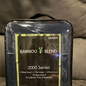 Queen Bamboo Blend serie 2000 Set di lenzuola - Foto 1 di 4
