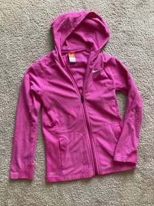 Nike Kids Therma-Fit Fleece Zip Up Size XL (16) Pink - Picture 1 of 3