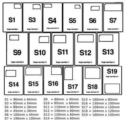 CRYSTALSAVINGS Integrated Self Adhesive Ebay & Amazon Address Sticky Sheets Invoicing Labels CS
