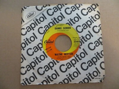Wayne Newton – Danke Schoen - 1963 - Capitol Records 4989 7" Single G+/Generic - Image 1 of 4