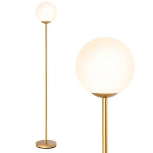 LED Floor Lamp, Globe Lamp Cover Floor Lamp Mid Century Modern Standing Lamp - Picture 1 of 7