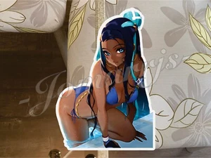 Pokemon Anime Nessa Rurina Bikini Pegatina Calcomanía Vinilo b. ecchi oppai Sexy Pin Up - Imagen 1 de 3