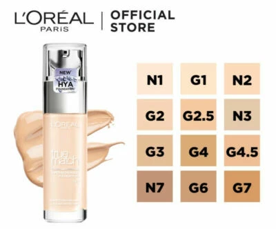 Loreal True Match Super Blendable Liquid Foundation SPF and Hyaluronic Acid 30ml - Image 1 of 3