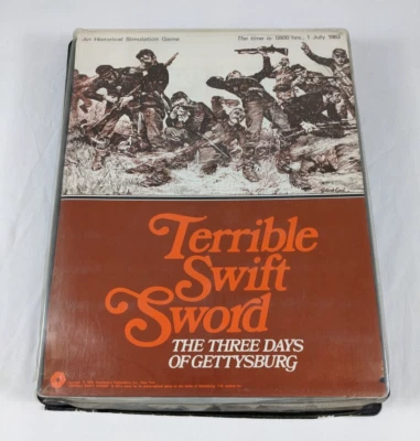 TERRIBLE SWIFT SWORD War Board Game Double Flatpack Edition COMPLETE SPI 1976 - Image 1 of 4