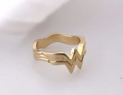 DC COMICS MUJER MARAVILLA TONO DORADO Anillo Disfraz (¡GRAN DIVERSIÓN!) Foto 1 de 3