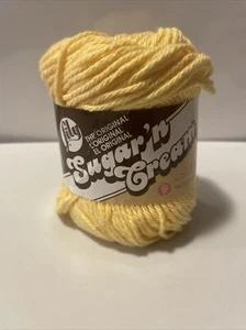 Lily Sugar'n Cream Cotton Yarn 2.5 oz. skein Yellow - Picture 1 of 4